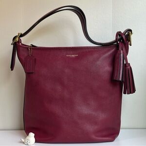 COACH Legacy Leather Duffle Bag In Coral Red